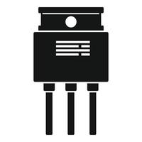 Power voltage regulator icon simple vector. Electric stabilizer vector