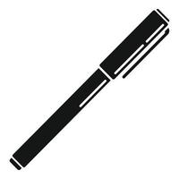 Pen tool icon simple vector. Ink nib vector