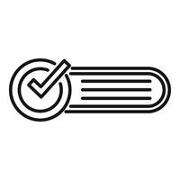 Request form icon outline vector. Document service vector