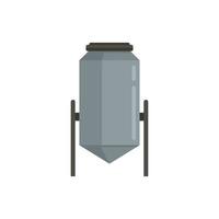 Food storage icon flat isolated vector