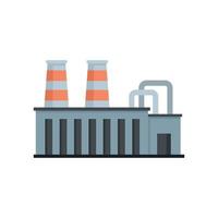Steel factory icon flat isolated vector