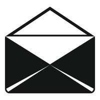 Cerrar icono de sobre vector simple. carta de correo