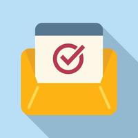 Mail delivery icon flat vector. Model service vector