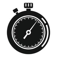 Timer counter icon simple vector. Stopwatch clock vector