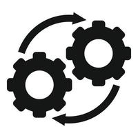 estrategia adaptar icono vector simple. trabajo en equipo creativo