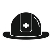 Rescuer helmet icon simple vector. Fireman hat vector