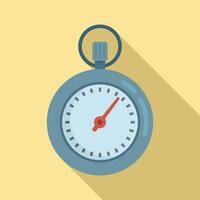 Stopclock icon flat vector. Stopwatch clock vector