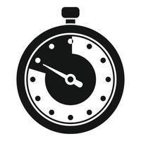 segundo icono de cronómetro vector simple. reloj temporizador