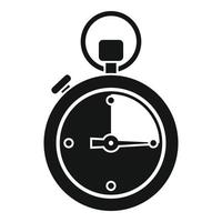 icono de intervalo de cronómetro vector simple. detener el reloj