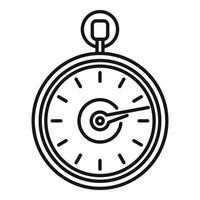 vector de contorno de icono de contador de temporizador. reloj cronómetro