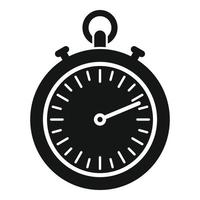 Stop timer icon simple vector. Stopwatch time vector