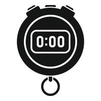 vector simple de icono de cronómetro de alarma. detener el reloj