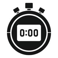 icono de flecha de cronómetro vector simple. detener el reloj