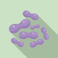 Acidophilus probiotic icon flat vector. Gut bacteria vector