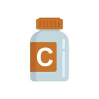 Nursing vitamins icon flat isolated vector