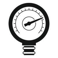 Pipe manometer icon simple vector. Gas meter vector