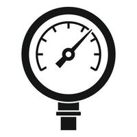 Measure manometer icon simple vector. Gas pressure vector