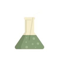 Molecular cuisine flask cocktail icon flat isolated vector