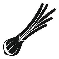 Oregano chive icon simple vector. Chinese onion vector