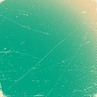 Old scratched paper card with halftone gradient vector