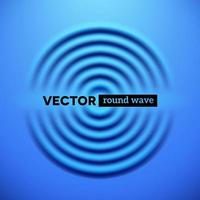 Abstract vector background with blue ripple waves