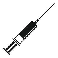 Tonsillitis injection icon simple vector. Inflammation disease vector