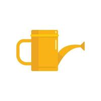 Watering can icon flat isolated vector