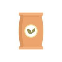 icono de paquete de suelo de planta vector aislado plano