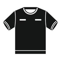 árbitro camiseta icono vector simple. juego sucio