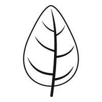 vector simple de icono de albahaca aromática. hoja de especias