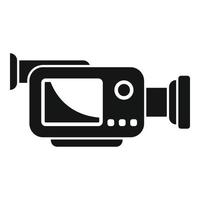 Tv camera icon simple vector. Live video vector