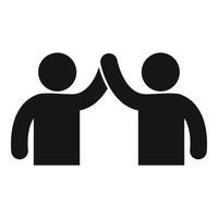 Trust union icon simple vector. Friend cooperation vector