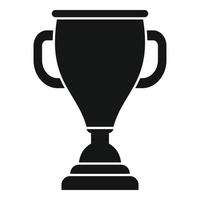 Sport gold cup icon simple vector. Winner trophy vector