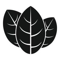 vector simple de icono de albahaca para cocinar. hoja de hierba