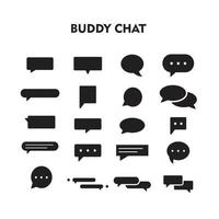 Buddy Chat icon. Buddy Chat symbol vector template