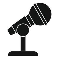 Stream microphone icon simple vector. Live video vector