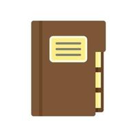 Syllabus paper folder icon flat isolated vector