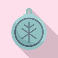 Viking amulet icon flat vector. Hand amulet vector