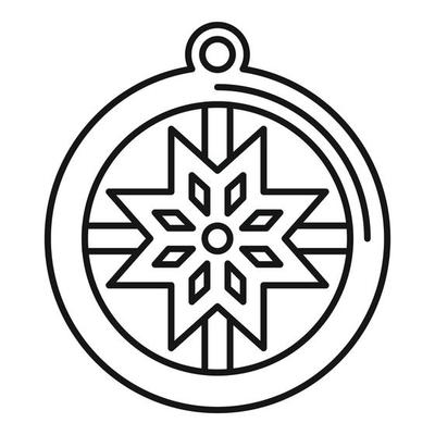 Amulet icon outline vector. Hand japan