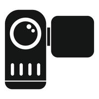 Stream camera icon simple vector. Live video vector