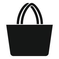 Handle eco bag icon simple vector. Fabric cloth vector