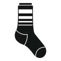 vector simple de icono de calcetín de invierno. colección de lana sport
