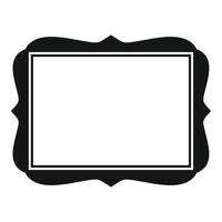 Album frame icon simple vector. Style blank vector