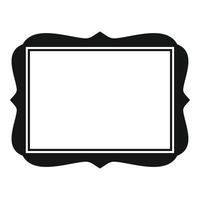 Album frame icon simple vector. Style blank vector