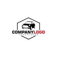 Logo car vector silhouette gerage service stylish automotive