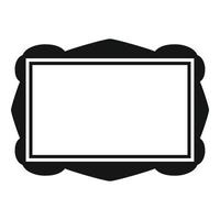 Border frame icon simple vector. Picture photo vector