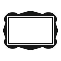 Border frame icon simple vector. Picture photo vector