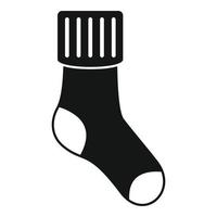 Warm sock icon simple vector. Winter wool sock vector