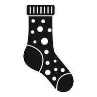 vector simple de icono de calcetería. calcetín de invierno