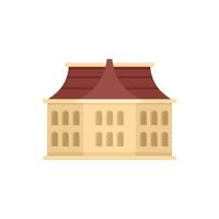 Architecture sightseeing icon flat isolated vector